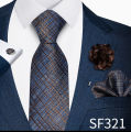 Wholesales Fashion 8 Cm Tie Set Necktie Pocket Squares Cufflink Pin Set Purple Paisley Men Gravatas Fit Birthday . 