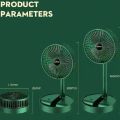 Rechargeable Fan Electric Fan Table Fan Foldable Telescopic Fan Low Noise Portable Folding Telescopic Small Desktop Fan High B-attery Life.