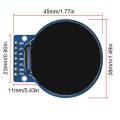 TFT Display 1.28 Inch TFT LCD Display Module Round RGB 240*240 GC9A01 Driver 4 Wire SPI Interface 240x240 PCB For Arduino. 