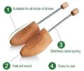 Shoe Tree Wooden Adjustable Shoe Supporter Spring Shoes Stretcher for Shoes Crease Protector. 