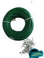 5 Meter Curtain Spring Wire with Free Hooks - Durable, Easy to Install, for Home Decor. 