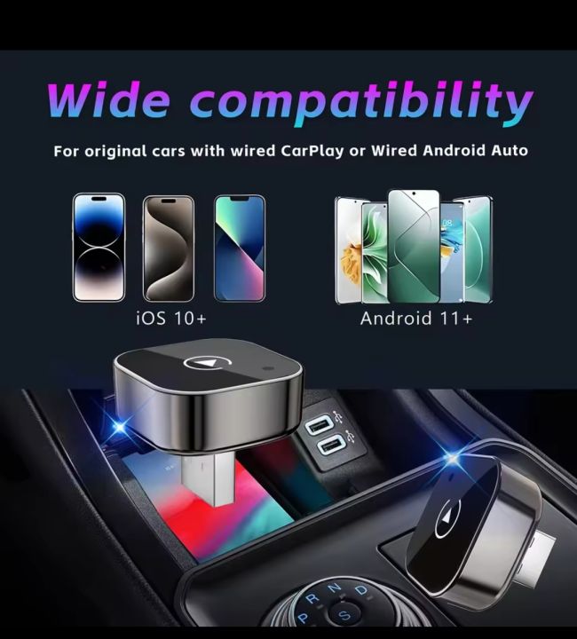 Pionray%202in1%20Wireless%20CarPlay%20Dongle%20Wireless%20Android%20Auto%20Adapter%20AI%20Smart%20Box%20Car%20Intelligent%20System%20For%20Car%20With%20WiredCarPlay%20-%20Image%202