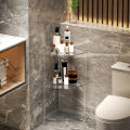 3 Tier Corner Table Multifunctional Acrylic Wall Side Table for Bedroom Bathroom Living Room. 