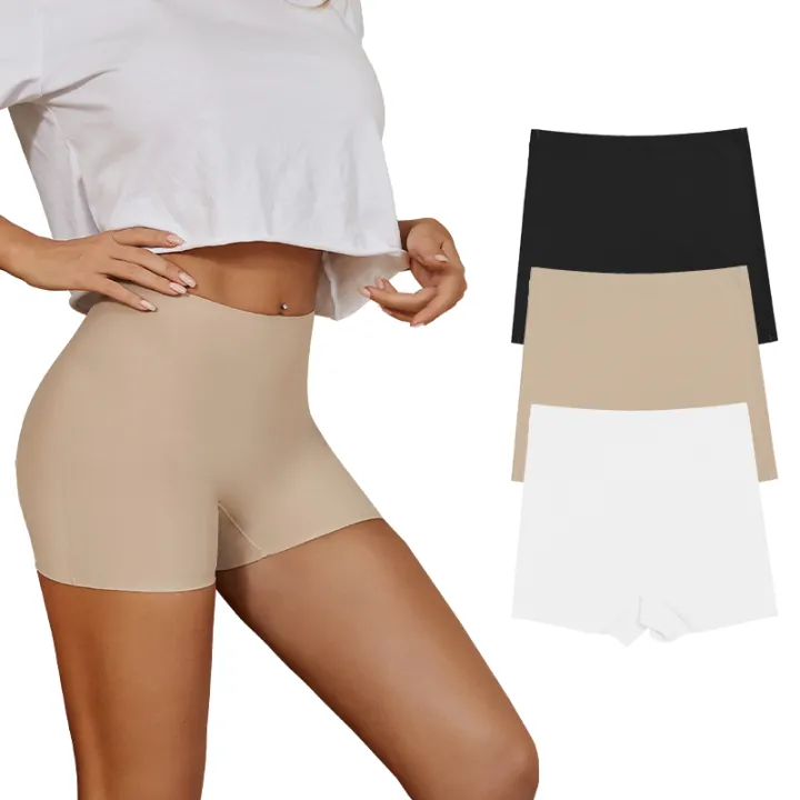 Hot%20Sale%20Ladies%20Seamless%20Ice%20Silk%20Solid%20Biker%20Shorts%20Boxer%20Short%20Leggings%20Sports%20Yoga%20Pants%20Women's%20Shorts%20Panties%20T1584%20-%20Image%202