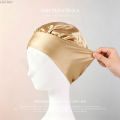 Extra Wide Soft Band Satin Sleep Cap Single-Layer Silk Bonnet Design for Long&Curly Stay-On Hair Night Hair Wrap for Women.
