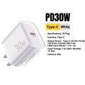 Essager 30W GaN Type C to C Charger PD 3.0 Fast Charge Phone QC 3.0 Quick Chargers For iPhone or Android.