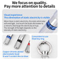 Static Rod Electrostatic Discharger Portable Anti-Static Keychain Winter Dry Climate Static Eliminator LED Electricity Detection.