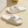 Women Casual Slippers Summer Cute Bear Cool Bathroom Anti-slip Slides Air Cushion Lightness Soft Sole Men Flat Shoes Couple. 