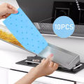 10 PCs kitchen disposable grease filter cotton range hood oil absorbent with tarpaulin. 