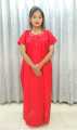 Pure Cotton Star Embroidery Maternity Maxi Dress, Free Size. 