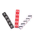 50Pcs Dices 8mm Plastic White/Black/Red Gaming Dice Standard Six Sided Decider Birthday Parties Board Game. 