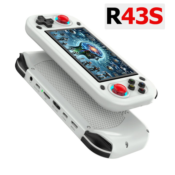 2025 NEW R43S Retro Handheld Video Game Console Linux System 4.3 Inch Screen 1920*1080 Portable Pocket Video Player HDMI Out