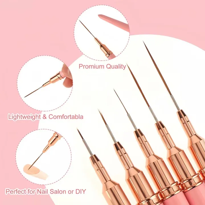 5pcs%20Nail%20Art%20Liner%20Brush%20Set%20UV%20Gel%20Nail%20Brushes%20Kits%20French%20Stripe%20Line%20Painting%20Drawing%20Flower%20Pen%20Professional%20Manicure%20Tool%20-%20Image%205