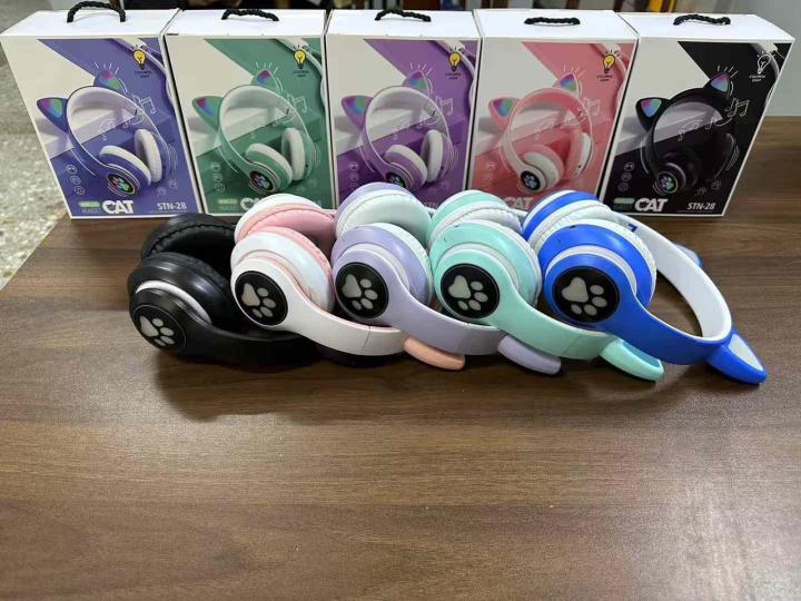 CAT%20STN-28%20Over%20Ear%20Music%20Headset%20Glowing%20Ear%20Headphones%20Foldable%20Wireless%20BT5.0%20Earphone%20with%20Mic%20AUX%20IN%20TF%20Card%20MP3%20Player%20Colorful%20LED%20Lights%20for%20PC%20Laptop%20Computer%20Mobile%20Phone%20-%20Image%203