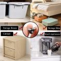 8pcs Multipurpose Silent Casters 0.5" Mini Directional Wheels Tiny Linear Wheel for Furniture,Appliances,DIY Storage Box.