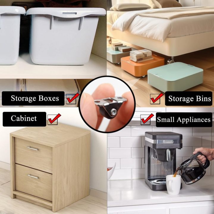 8pcs%20Multipurpose%20Silent%20%20Casters%200.5"%20Mini%20Directional%20Wheels%20Tiny%20Linear%20Wheel%20for%20Furniture,Appliances,DIY%20Storage%20Box%20-%20Image%202