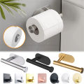 Self Adhesive Toilet Paper Holder Wall Mount No Punching Stainless Steel Tissue Towel Roll Dispenser Bathroom Kitchen Wall Hooks. 