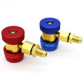 NEW R134A / R1234yf Freon H/L Auto Car Quick Coupler Connector Brass Adapters Air Conditioning Refrigerant Adjustable. 