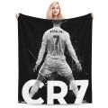CR7 Cristiano Ronaldo Blankets Soft Warm Flannel Throw Blanket Bedding for Bed Living room Picnic Travel Home Sofa. 