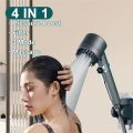 High Pressure Handheld Bath Brush 3 Mode Showerhead 4 In 1 Massage Shower Head Nozzle High Pressure with Filter. 