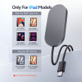 Magnetic Wireless Charger for iPad Pro/Air, 28W Aluminum Alloy Fast Charing with 5.58ft USB-C Cable Smart ipad Charger. 
