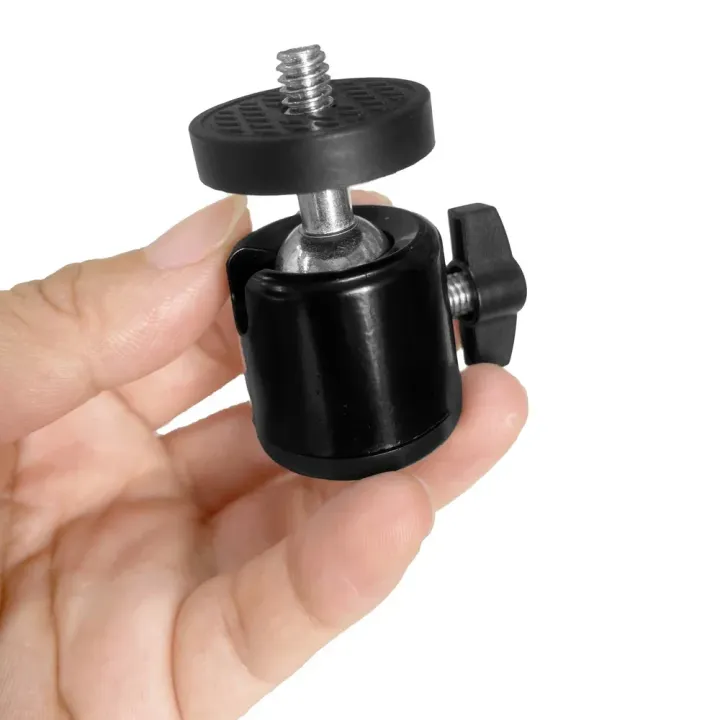 Mini%20Ball%20Head%20Mount%20Adapter%201/4%20Inch%20Screw%20Aluminum%20Alloy,%20360%C2%B0%20Rotatable%20Tripod%20Ball%20Head%20for%20DSLR%20Camera%20Phone%20Fill%20Light%20-%20Image%204