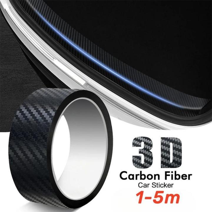 3d Carbon Fiber Car Sticker Diy Paste Protector Strip Auto Door Sill 3d Carbon Fiber Car Sticker Diy Paste Protector Strip Auto Door Sill