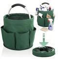 Large capacity storage folding basket picnic tote basket outdoor cleaning with handle tool bag cleaning supplies garden basket. 