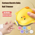 Electric Baby Nail Trimmer Safe Baby Nail Clippers With 6 Grinding Heads Quiet Baby Nail Polisher Kit For Hygiene Cares. 