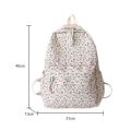 Korean Student School Backpack Floral White School Bags For Teenage Girls Cute Women's Backpack Brand Book Bag Nylon Rucksack. 