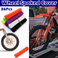 36PCS 174mm 6.85inch Universal Dirt Bike Spoke Covers For Motocycle Bike Motocross Bicycle Wheel Rim Spoke Wrap Kit. 