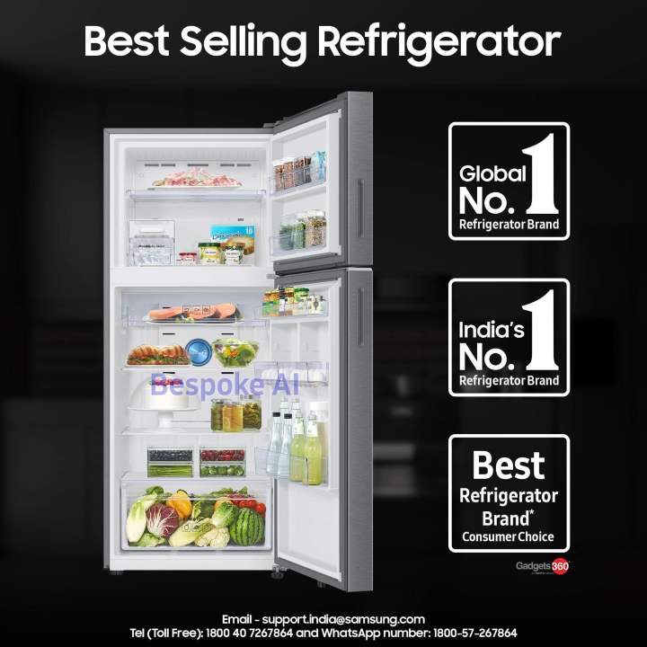 SAMSUNG%20RT45DG6A2BSLHL%20419%20Litres%20Bespoke%20Double%20Door%20AI%20WiFI%20Refrigerator%20-%20Image%203
