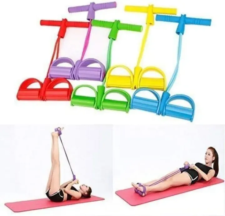 Leg%20Exerciser%20Elastic%20Training%204-Tubes%20Pull%20Rope%20Sit-up%20Training%20Foot%20Pedal%20Resistance%20Band%20Stretch%20Trainer%20Home%20Fitness%20Equipment%20Sculpture%20Abdomen%20Waist%20Arm%20Leg%20Tummy%20Traine%20-%20Image%203