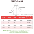 Black Fashion  Waterproof Long Raincoat Women Men Rain Coat Hooded For Outdoor Hiking Travel Fishing Climbing Thickened. 
