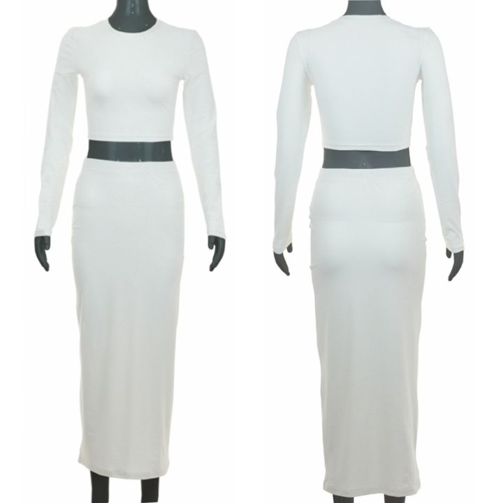 Womens%20Dress%20Sets%20Long%20Sleeve%20Crop%20Tops%20And%20Mid%20Calf%20Skirt%20Suit%20Fashion%202PCS%20Set%20Slim%20Office%20Lady%20Autumn%20Suits%20Clothing%20Q2418%20-%20Image%204