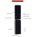 1.8 Inch Touchscreen MP3 MP4 Player Bluetooth-Compatible 5.0 Music Player FM Radio with E-Book Alarm Clock Built-in Speaker. 