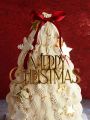 3/5pcs Minimalist Christmas Acrylic Cake Topper, Christmas Cake Decoration, Holiday Cake Decoration, Christmas Baking Decoration. 