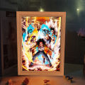 High-Definition LED Light Printing Bedroom Wall  Featuring Anime Character Dragon Ball Picture Frames and Goku Art Pictures. 