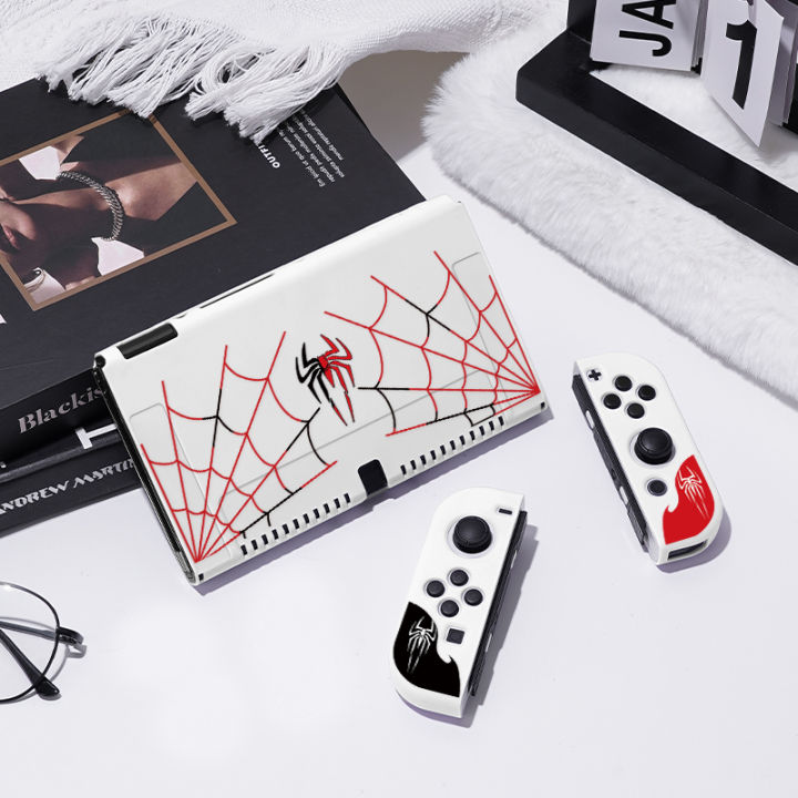 Spider Protective Case for Switch Oled, Soft TPU Slim Cover for Nintendo Switch Console and Joy-Con,NS Game Accessorie