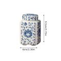Kitchen Seasoning Ceramic Tea Pot Traditional Chinese with Lid Airtight Food Storage Containers Reusable Pantry Organization. 