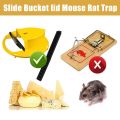 Mouse Trap Flip and Slide Bucket Lid Mice Rat Trap For Indoor Outdoor Multi Catch Auto Reset. 