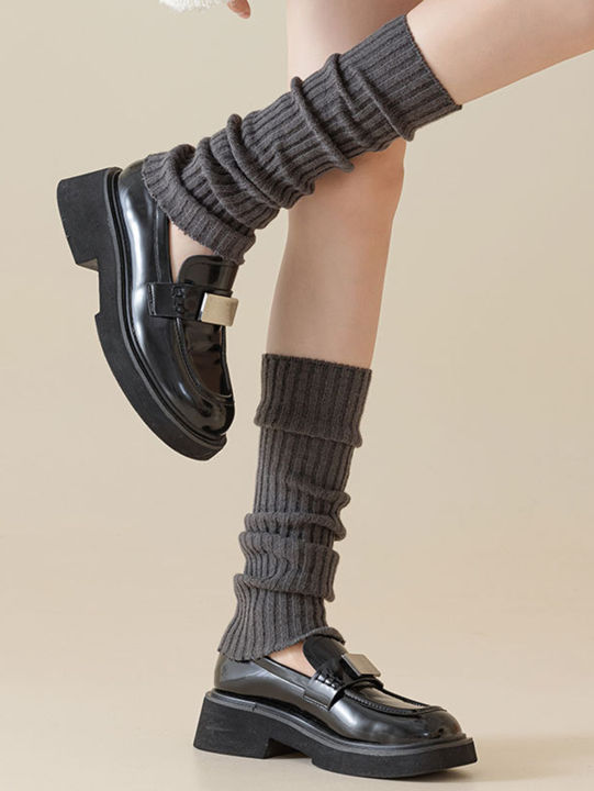 4%20Pairs%20Ladies%20Solid%20Color%20Vertical%20Stripes%20Warm%20Over%20Knee%20Socks%20JK%20Fashion%20Autumn%20Winter%20Collection%20Simple%20Design%20-%20Image%205