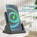 Wireless Charger Pad Stand Desktop Ultra-thin Mobile Phone Fast Charging Dock Station For iPhone 15 14 13 12 Samsung Xiaomi. 