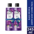 Lux Body Wash Black Orchid Scent & Juniper Oil 245ml (Bundle of 2).