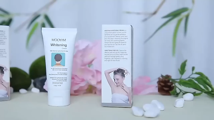Skin Whitening Cream with Retinol, Body and Intimate Area, Armpits, Arms, Knees, Elbows, Nourishing and Flashing Body and Neck Cream, Natural Corrector for Dark Spots for Private