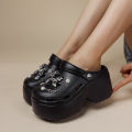Women's Diy Clogs Clogs Slippers Woman Garden Shoes Beach Sandals Non Slip Summer Chain High Quality Platform Slides  Fashion. 