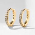 1 Pair Minimal Exquisite Hoop Crystal Zirconia Small Huggie Thin Cartilage Earring For Women Helix Tragus Piercing Jewelry. 