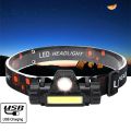 Q5 COB Led Headlamp Powerful Built-in 18650 Battery Outdoor Camping Fishing Headlight Stepless Dimming. 