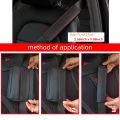 1PCS PU Leather Embossed Car Seat Belt Shoulder Cover Decompression Comfort Car Accessories Safety Belt Protective Cover. 