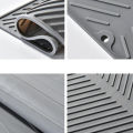 1pc Kitchen Draining Mat Household Dining Table Heat Insulation Mat Silicone Slope Tableware Plate Cup Bathroom Storage Mat. 